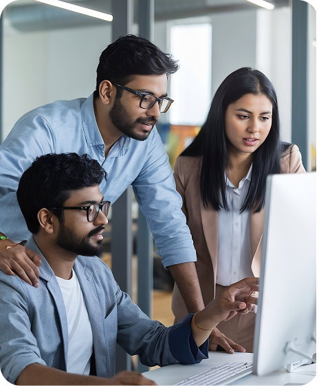 Team hands stacked in unity